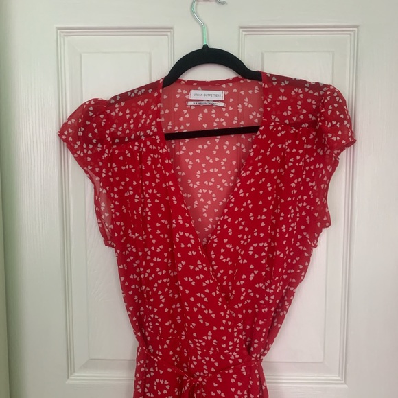 Red Heart Patterned Dress - Picture 3 of 5